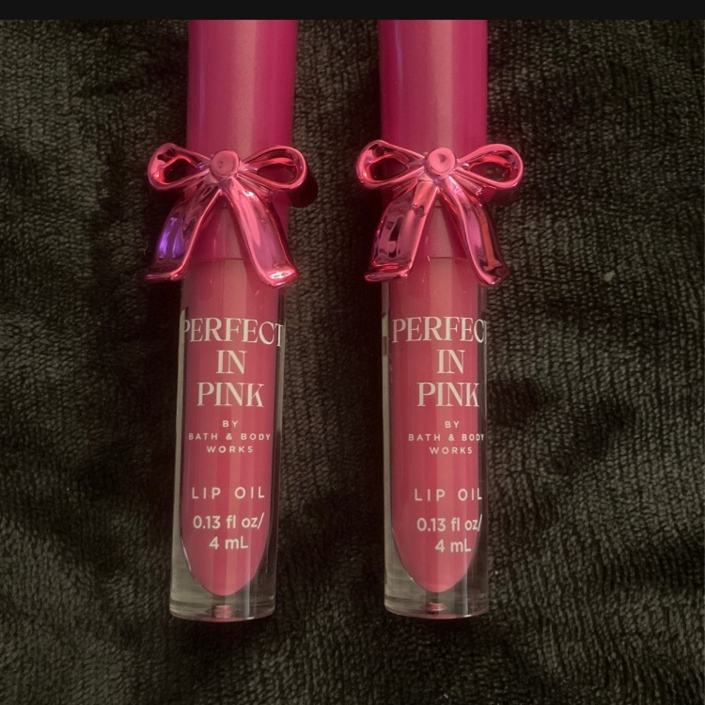 New bath & body works “perfect in pink” lip oil duo- SET OF 2